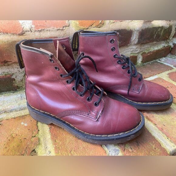 Dr. Martens Jadon Boots US 5 UK 3 Vintage Maroon - Picture 2 of 14